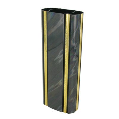 2-3/8 x 8 Inch Oval Black Splash Trophy Column-Other Lengths Available
