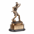 11 Inch Electroplated Antique Bronze Soccer Female Figure Trophy