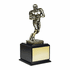 13 Inch Electroplated Brass Football Figure Trophy 
