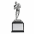 13 Inch Electroplated Bright Silver Football Figure Trophy