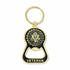 2-7/8 x 1-7/8 Inch Bright Gold Army Veteran Bottle Opener Keychain With Soft Epoxy Enamel United States Army Emblem